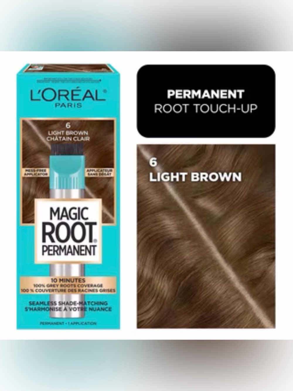 NIB ( 4 Boxes)  L'Oréal Magic Root Permanent Root Touch-Up — Light Brown 6